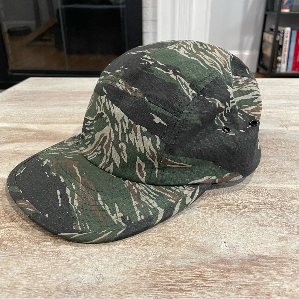 NWOT: Tiger Camo 5 Panel Low Profile Adjustable Cap